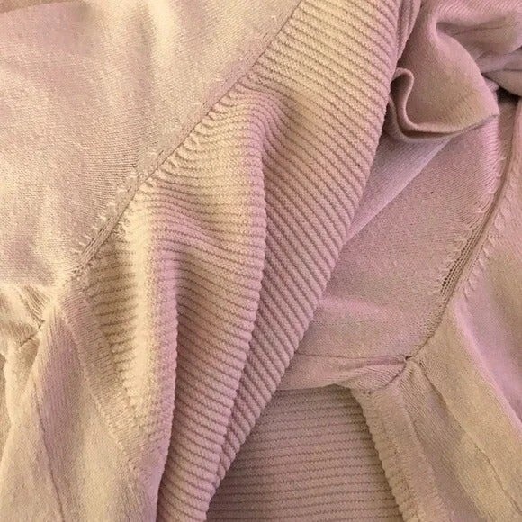 Maurices sz M Lightweight Sheer Back Cream Pullover Sweater FLAWS - Picture 7 of 8